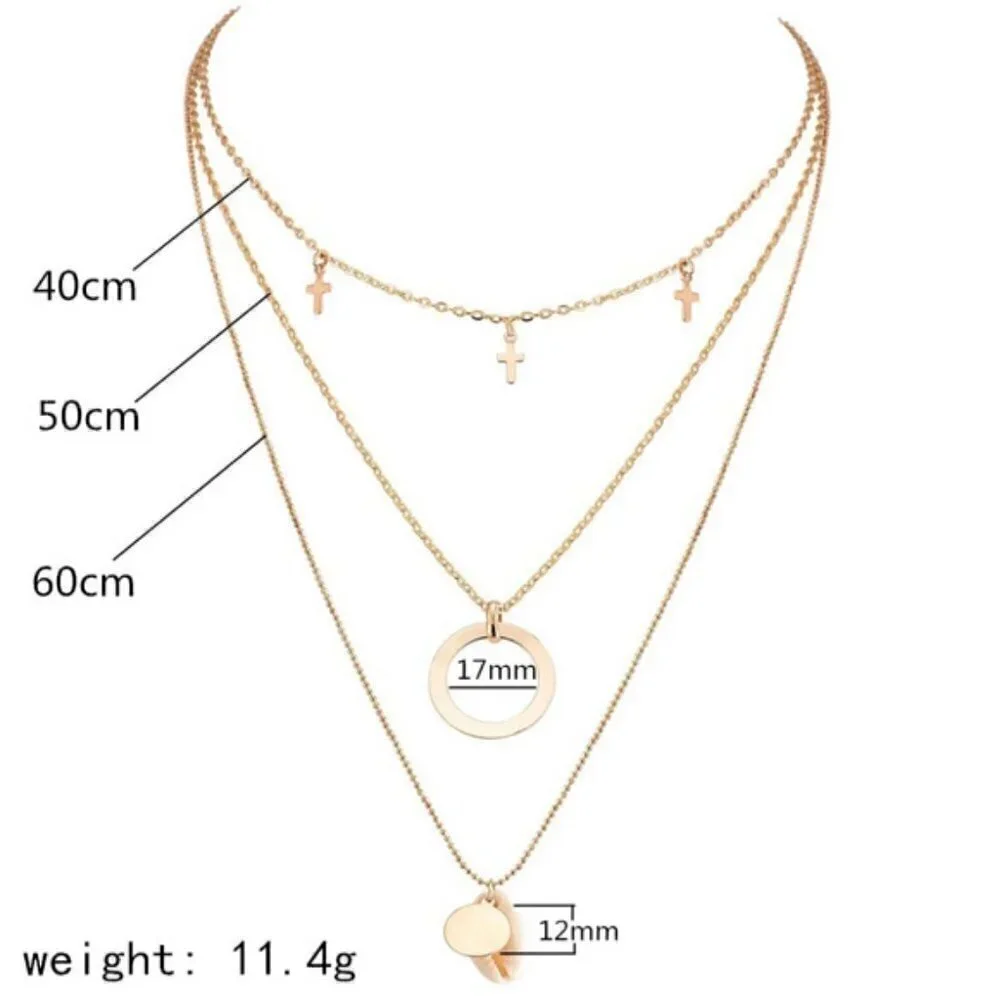 🌟Boho multi necklace chain jewelry
